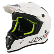 Шлем кроссовый JUST1 J38 Solid (белый глянцевый, L, 020035-880-9909)